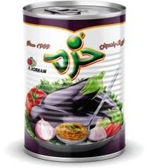 خرم کنسرو خوراک بادمجان 350گرمی
